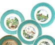 FABLES DE LA FONTAINE - 7 assiettes à de