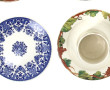 GIEN - 3 petites assiettes à pain en faï