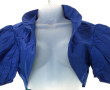 Robe fourreau verte et petit boléro bleu