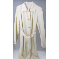 Claude HAVREY - Trench blanc cassé, tail