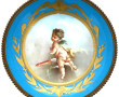 SEVRES - Coupelle en porcelaine polychro