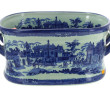Grand bassin jardinière en porcelaine dé
