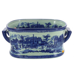 Grand bassin jardinière en porcelaine dé