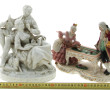 Lot de 2 sujets en porcelaine : un sujet