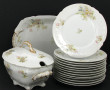 Service de table ancien en porcelaine bl