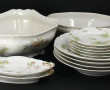 Service de table ancien en porcelaine bl