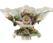 Jardinière en porcelaine décor floral en