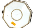 Coffret en porcelaine blanche, polychrom