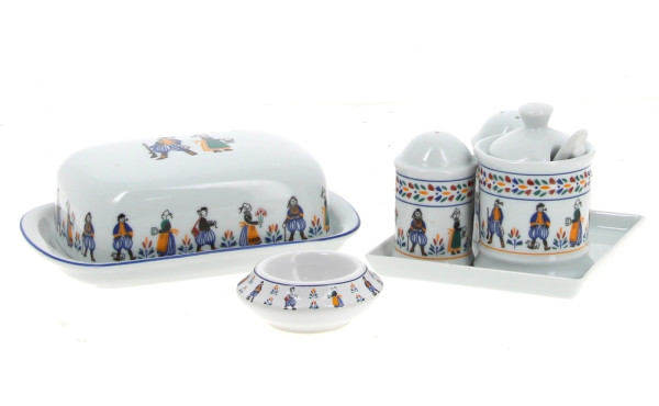 François LE VILLEC - Lot en porcelaine d