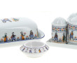 François LE VILLEC - Lot en porcelaine d