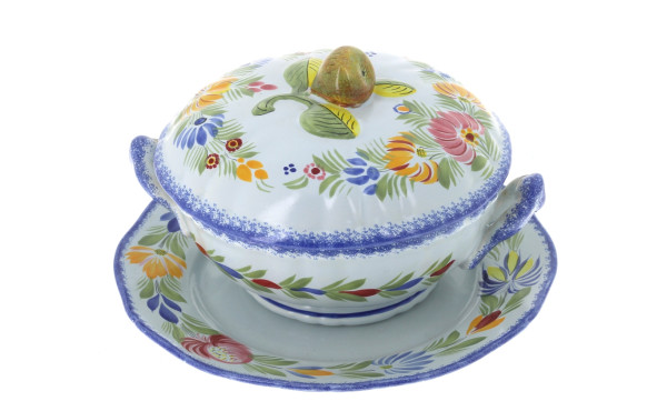 HB Henriot Quimper - Soupière ronde et s