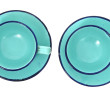 HENRIOT QUIMPER - Paire de tasses et sou