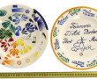 FAB QUIMPER - Lot de 2 assiettes en faïe