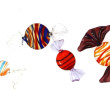 Lot de verreries de couleurs comprenant 