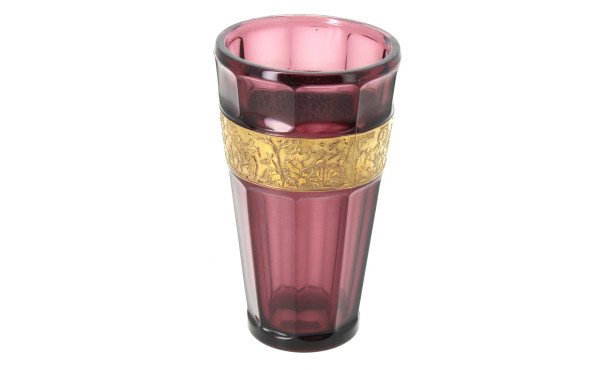 MOSER KARLSBAD (attribué à) - Vase à pan