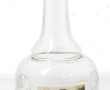 Carafe ancienne en verre à décor de la J