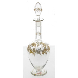 Carafe ancienne avec bouchon, à décor do
