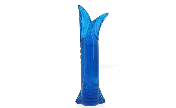 SAINT-LOUIS - Totem en cristal bleu en f