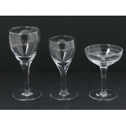 Partie de service de verres en verre com
