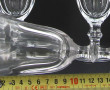 20 verres en verres à pans coupés + 3 co