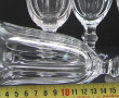 20 verres en verres à pans coupés + 3 co