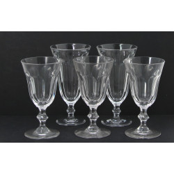 20 verres en verres à pans coupés + 3 co