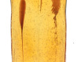 Vase à section carrée en verre bullé cou