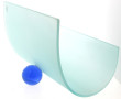 Porte-revue design en verre conçu par TU