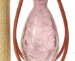Vase en verre en forme d'amphore sur sup