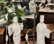 CHINE - Deux pieds de lampe composés d'u