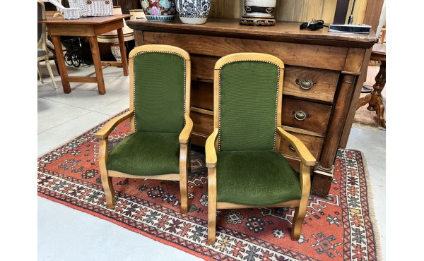 Paire de fauteuils d'enfant style Voltai