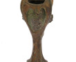 Vase en régule ART NOUVEAU à décor flora