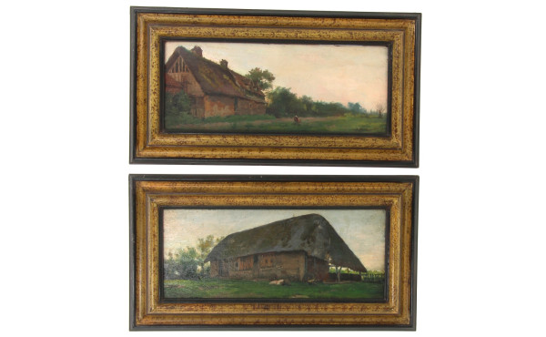 Ernest BILHAUT (XIXè-XXè) "Paysages de N