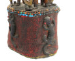 YORUBA - Important cimier en perles, tis