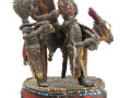 YORUBA - Important cimier en perles, tis