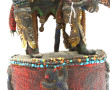 YORUBA - Important cimier en perles, tis