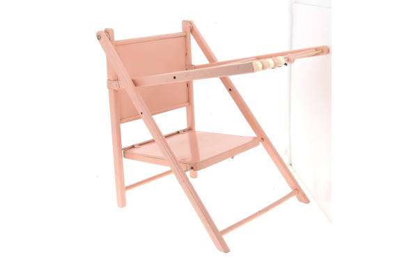 Chaise basse d'enfant en bois peint en r