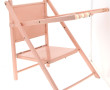 Chaise basse d'enfant en bois peint en r
