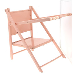 Chaise basse d'enfant en bois peint en r