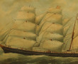 Reproduction encadrée à thème marine, di