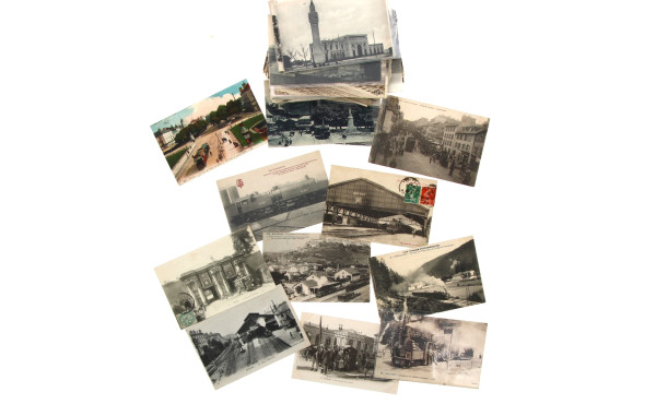 CHEMINS DE FER (trains, gares, trawways