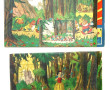 2 puzzles anciens Blanche Neige et les 7