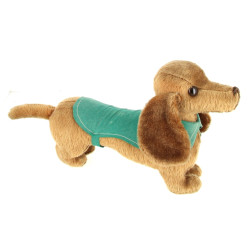 Teckel en peluche années 40/50 L. 46 cm