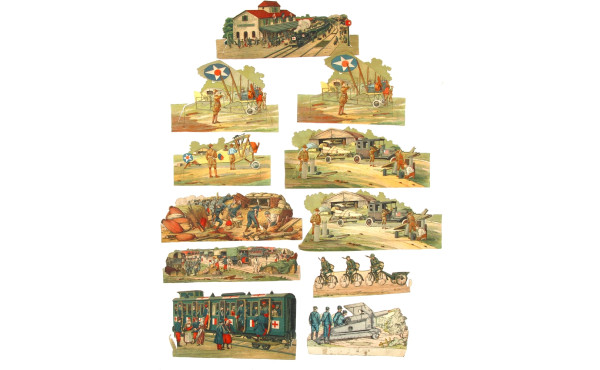 19 scènes de la guerre 14/18 dont combat