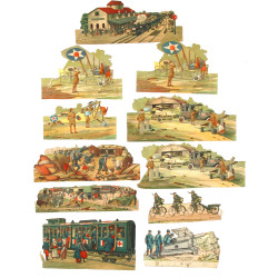 19 scènes de la guerre 14/18 dont combat