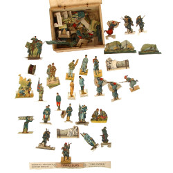 Boite en bois contenant de nombreux sold
