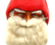 Masque de Père Noël des années 60 en pla
