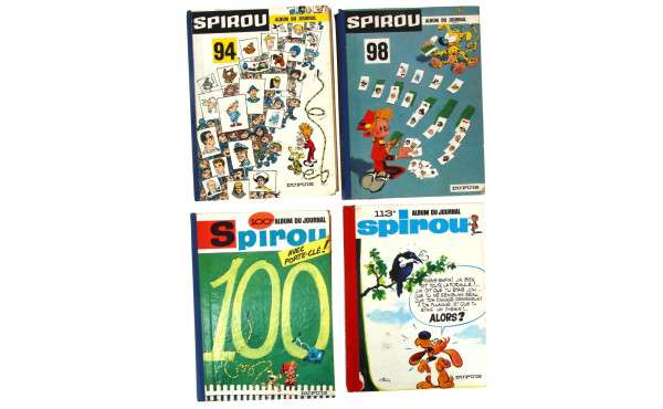 SPIROU albums 94,98,100,113 (qqs marques