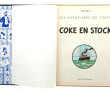 Rare - TINTIN. "Coke en stock". B30 de 1