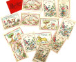 14 petits coloriages début Xxe, certains